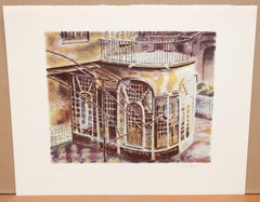 Litografia sobre papel - Retrato arquitectónico - Tiraje: 1/250