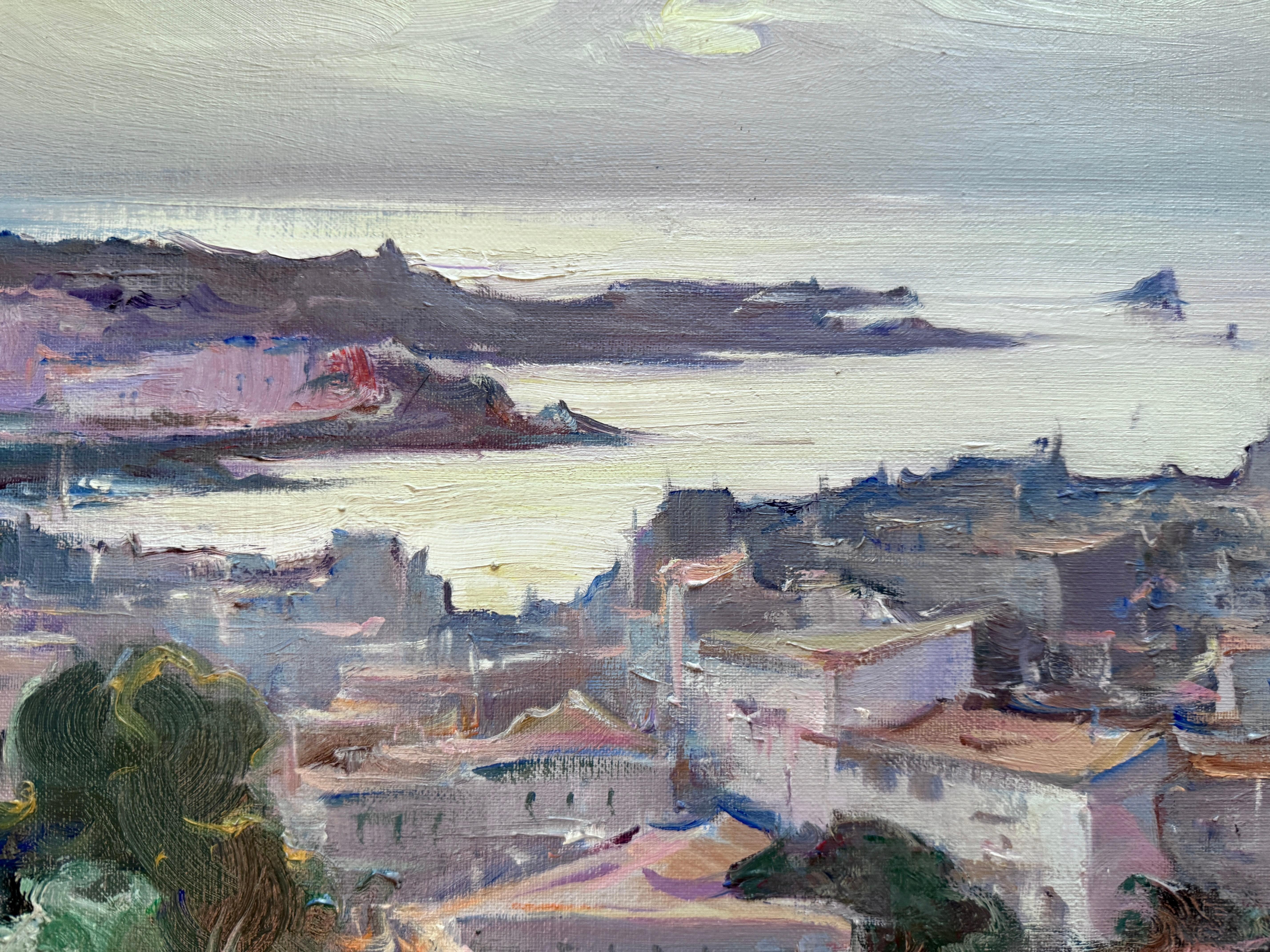 Cadaques Spanien Seestück mediterran spanisch Öl auf Leinwand im Angebot 1