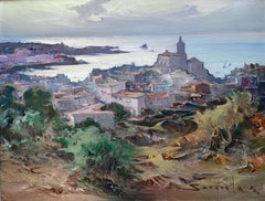 Cadaques Spain seascape mediterranean spanish oil on canvas