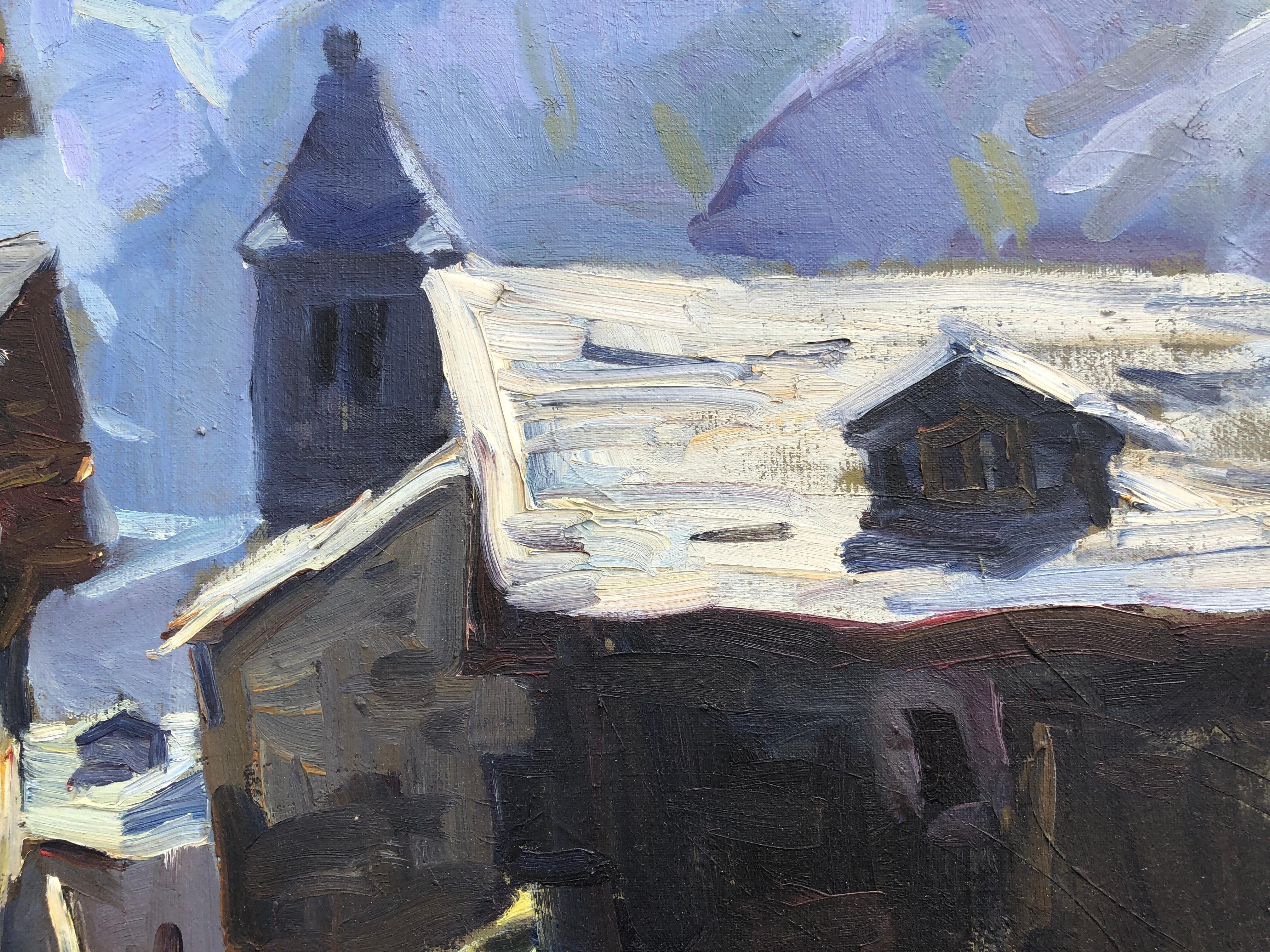 Josep Serrasanta (1916-1998) - Spanish rural town- Oil on canvas
Canvas measures 81x100 cm.
Frameless.

Josep Serrasanta was born in Buenos Aires (Argentina) in 1916 - 1998 Valdoreix (Barcelona), to Catalan parents of Spanish nationality. His father