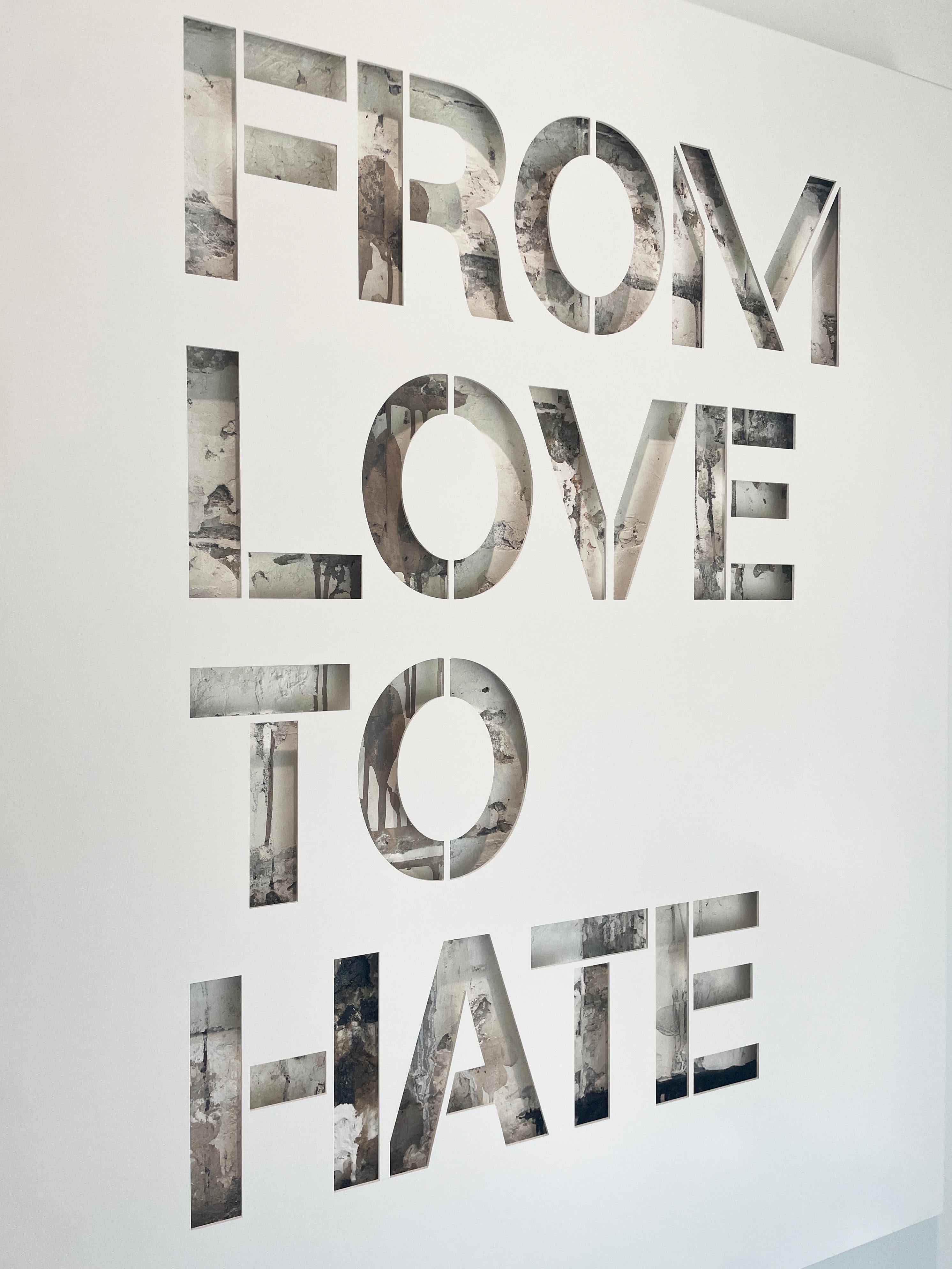 From Love To Hate - Contemporary Mixed Media Art by Joseph