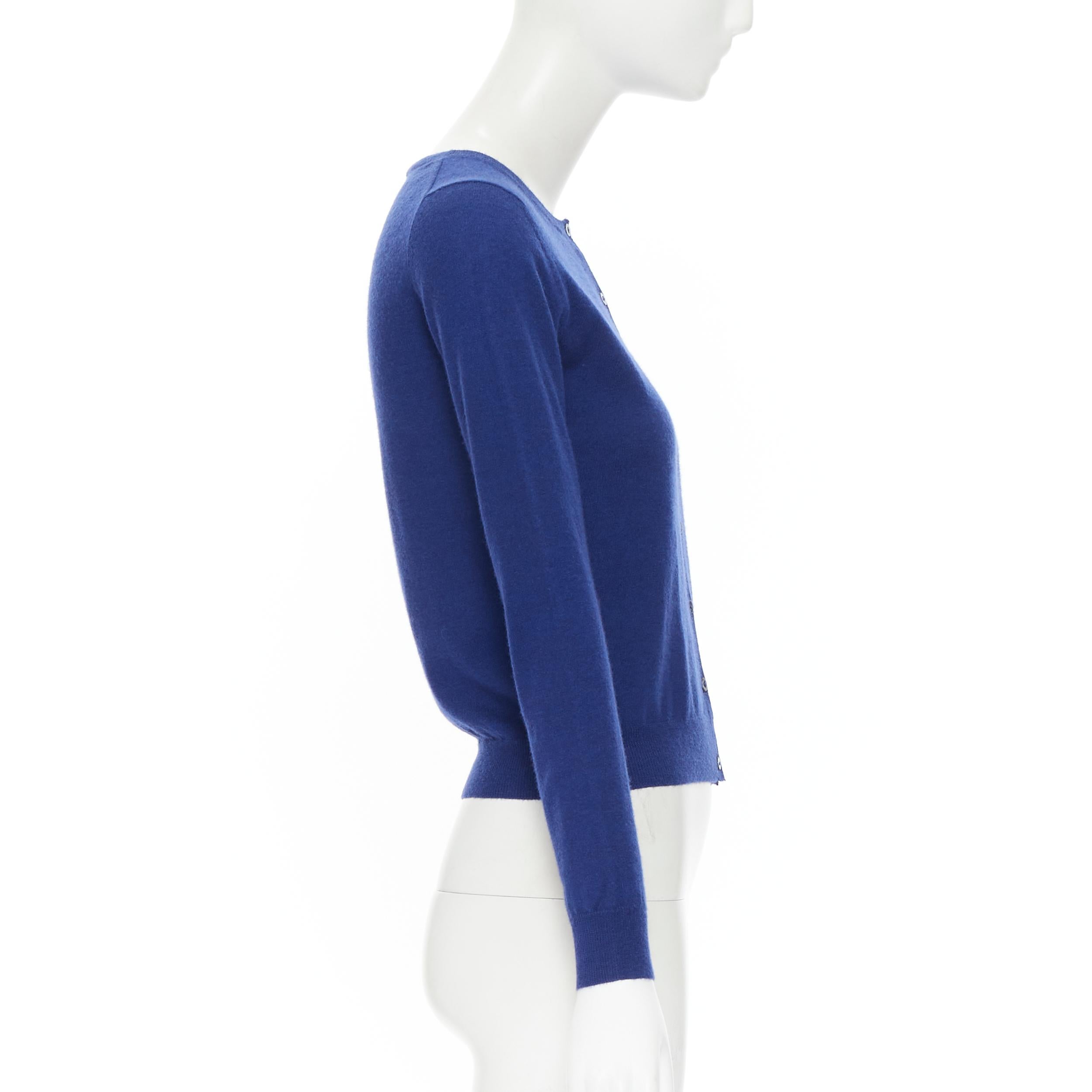 cobalt blue cardigan sweater