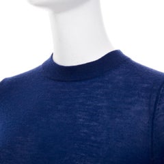 Maglione JOSEPH a maniche lunghe con collo rotondo, 100% cashmere, blu scuro, taglia S