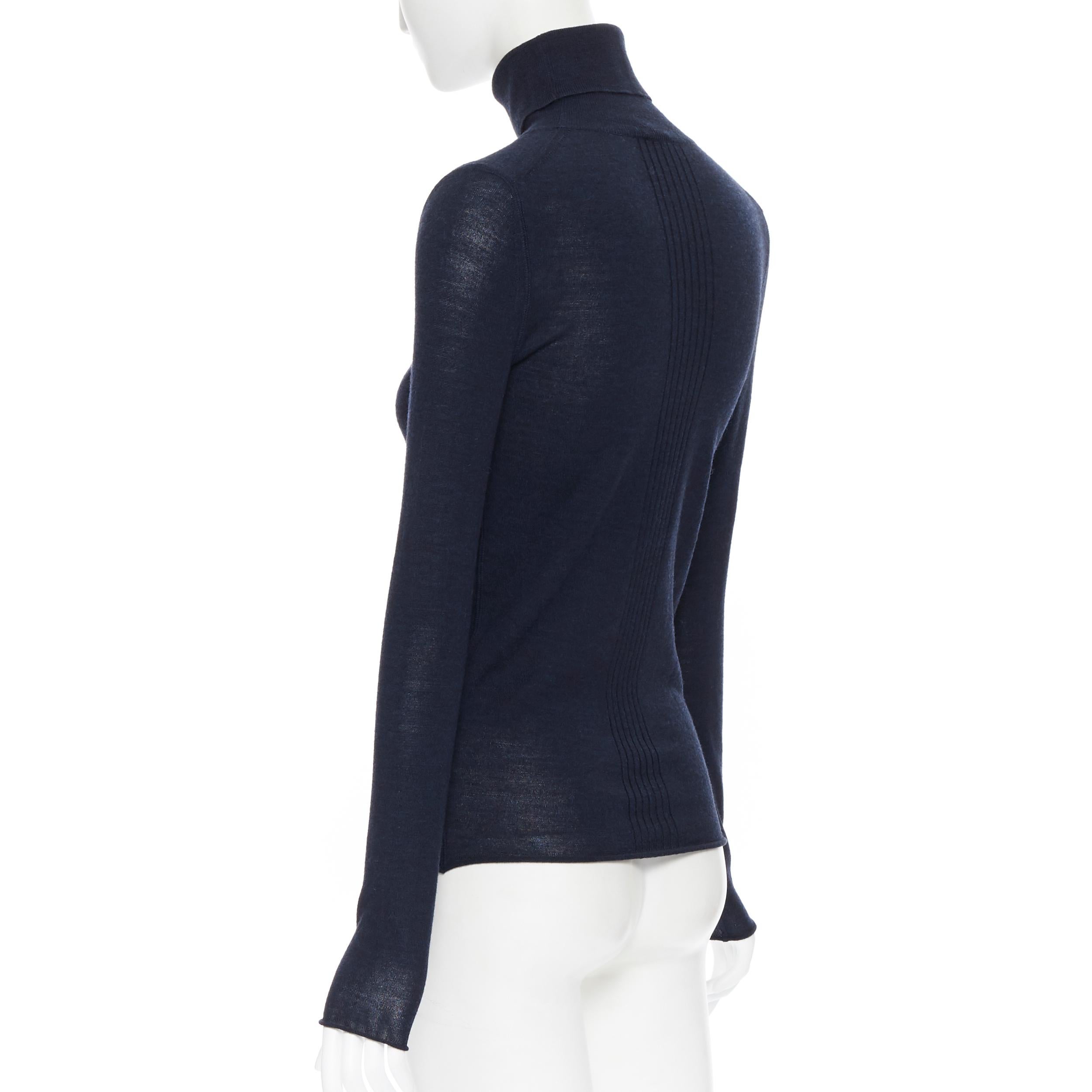 JOSEPH Jersey entallado de cuello alto y 100% lana merina XS 1