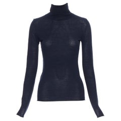 Joseph 100% lana merino fine Rolle maglione aderente a collo alto XS