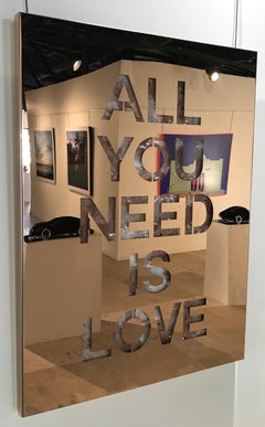 All You Need Is Love - Golden Mirror artwork by Joseph - Unique work