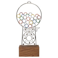 Vintage Joseph A. Burlini Gumball Machine Sculpture, circa 1983