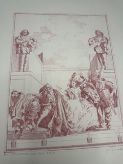 Joseph A. Pecsenke - Commedia Dell'Arte XVIII-A - Etching