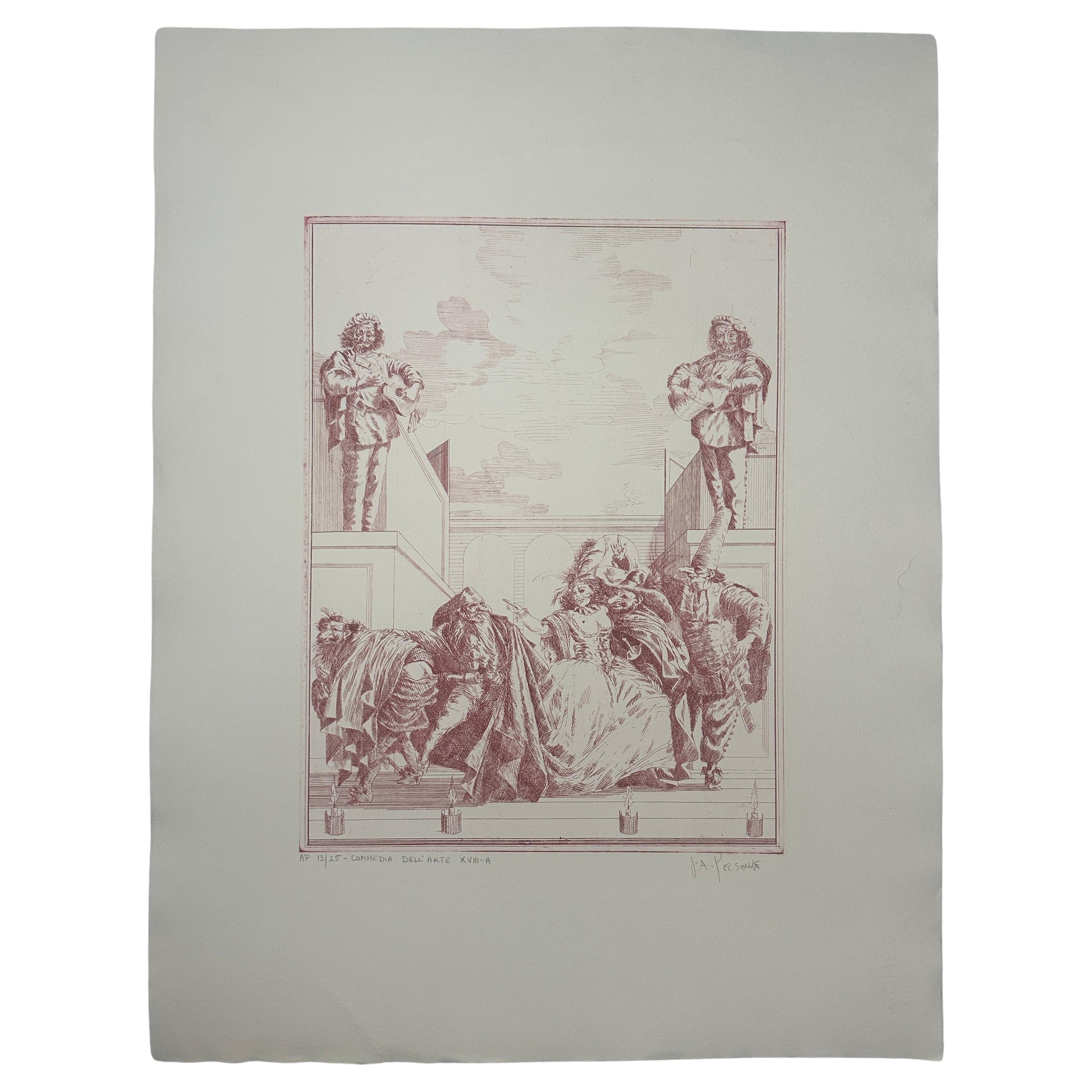 Joseph A. Pecsenke - Commedia Dell'Arte XVIII-A