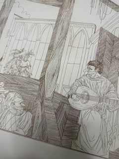 Joseph A. Pecsenke - Commedia Dell'Arte XXXI-A Etching