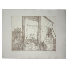 Joseph A. Pecsenke - Commedia Dell'Arte XXXI-A Aguafuerte