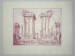 Joseph A. Pecsenke - Commedia Dell'Arte XXXII-A Etching