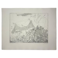 Joseph A. Pecsenke - Commedia Dell'Arte XXXIII-A Aguafuerte