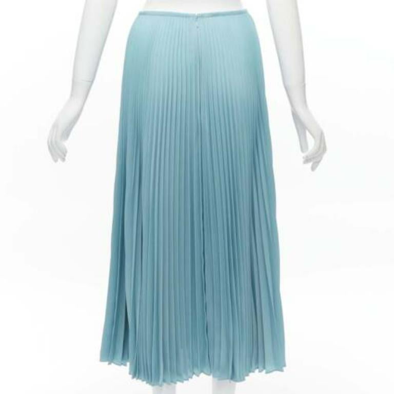Women's JOSEPH Abbot blue accordion pleats center seam round table skirt FR34 XS For Sale