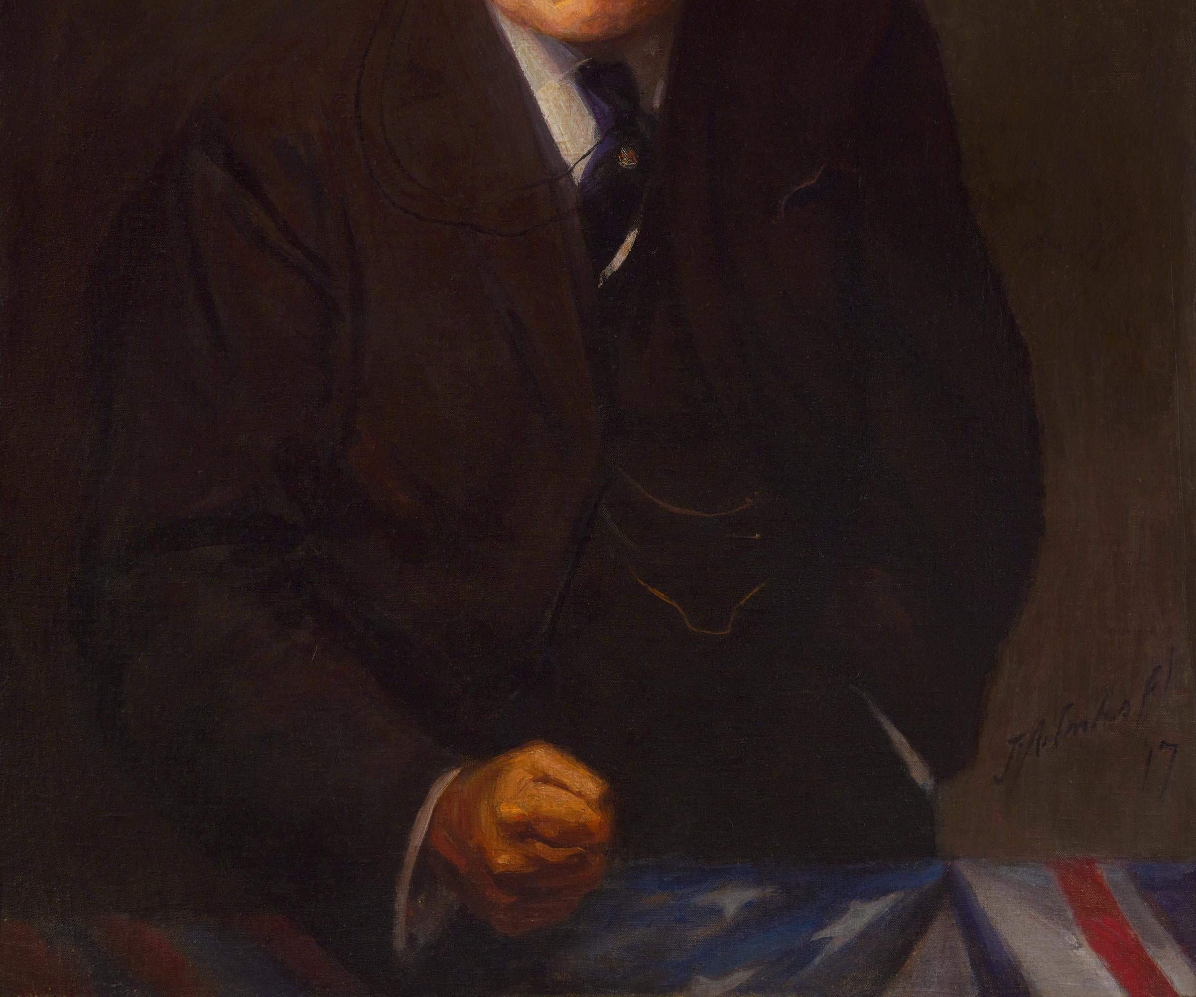 Joseph Adams Imhof
1871-1955  Américain

Portrait de Theodore Roosevelt

Signé 
