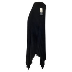 Joseph Ade Pleated Midi Skirt in Black Polyester