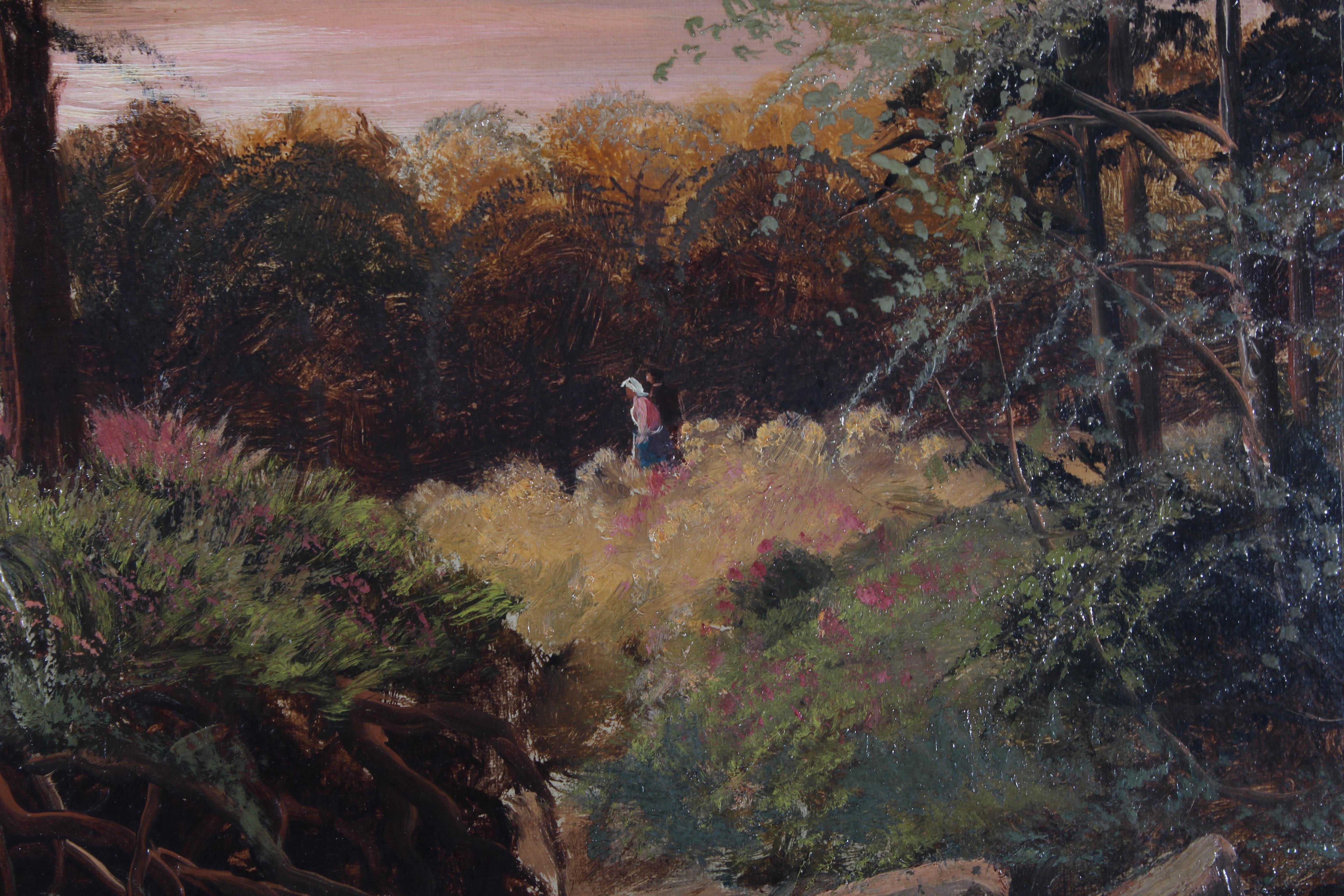 Joseph Albert Coniston Pettitt - 1903 Oil, Evening On The Lake 4