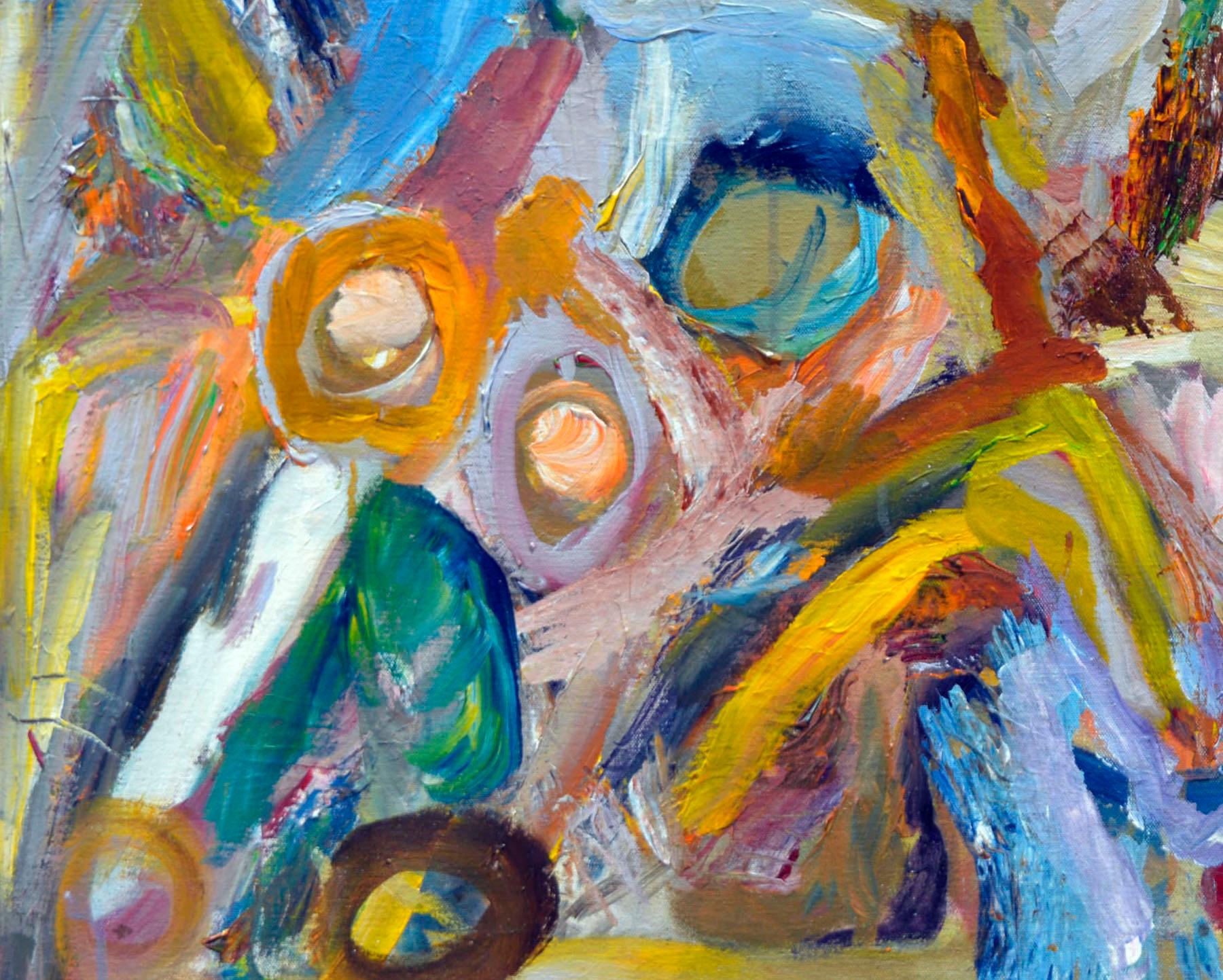 Woman in Motion (Femme en mouvement) - Berkeley, expressionniste abstraite - Expressionnisme abstrait Painting par Joseph Alef