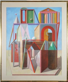 Architectural Fantasies, Geometric Abstract in Color