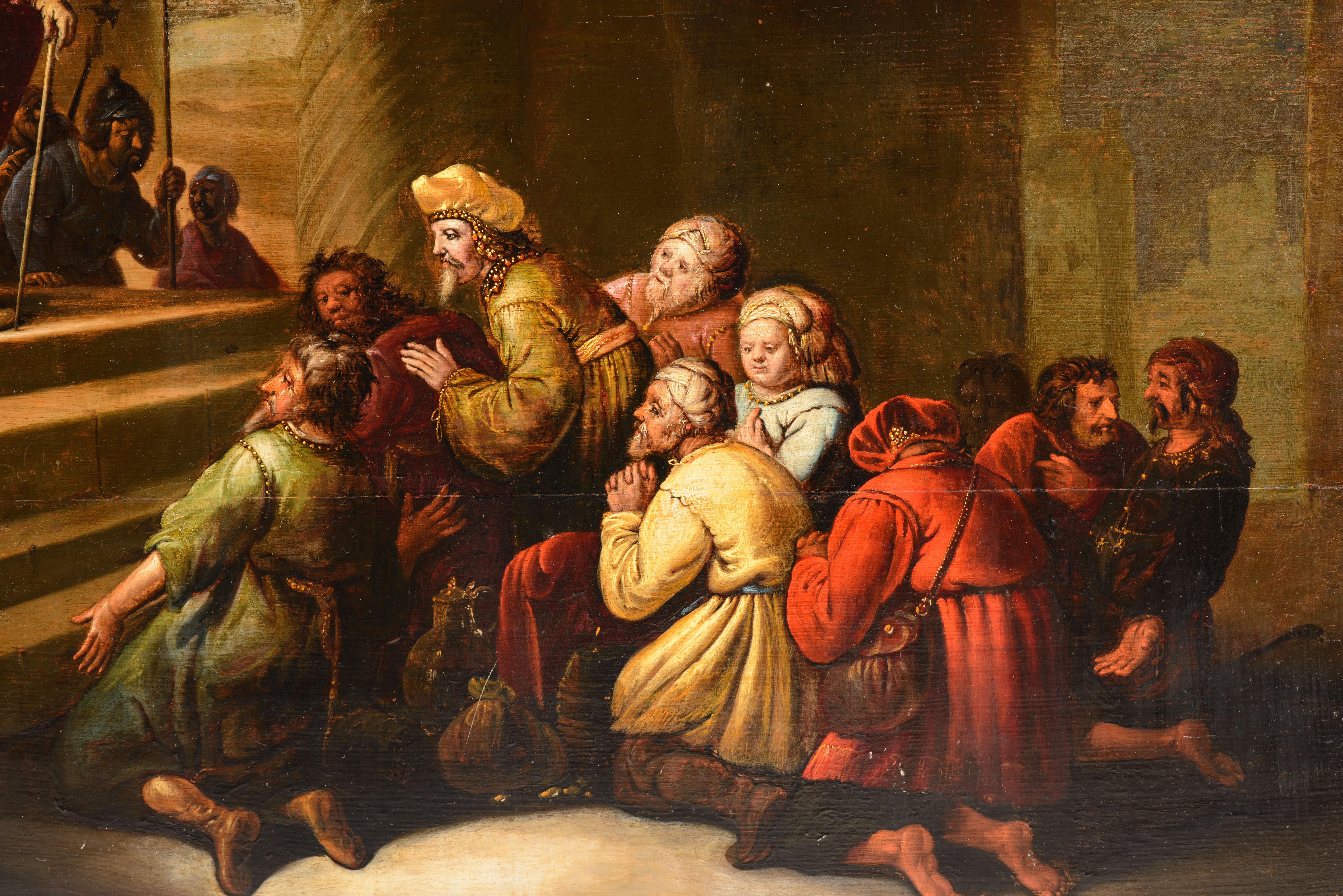 Other Joseph and his brothers. Oil on canvas. Dutch school, based on models by Andria For Sale
