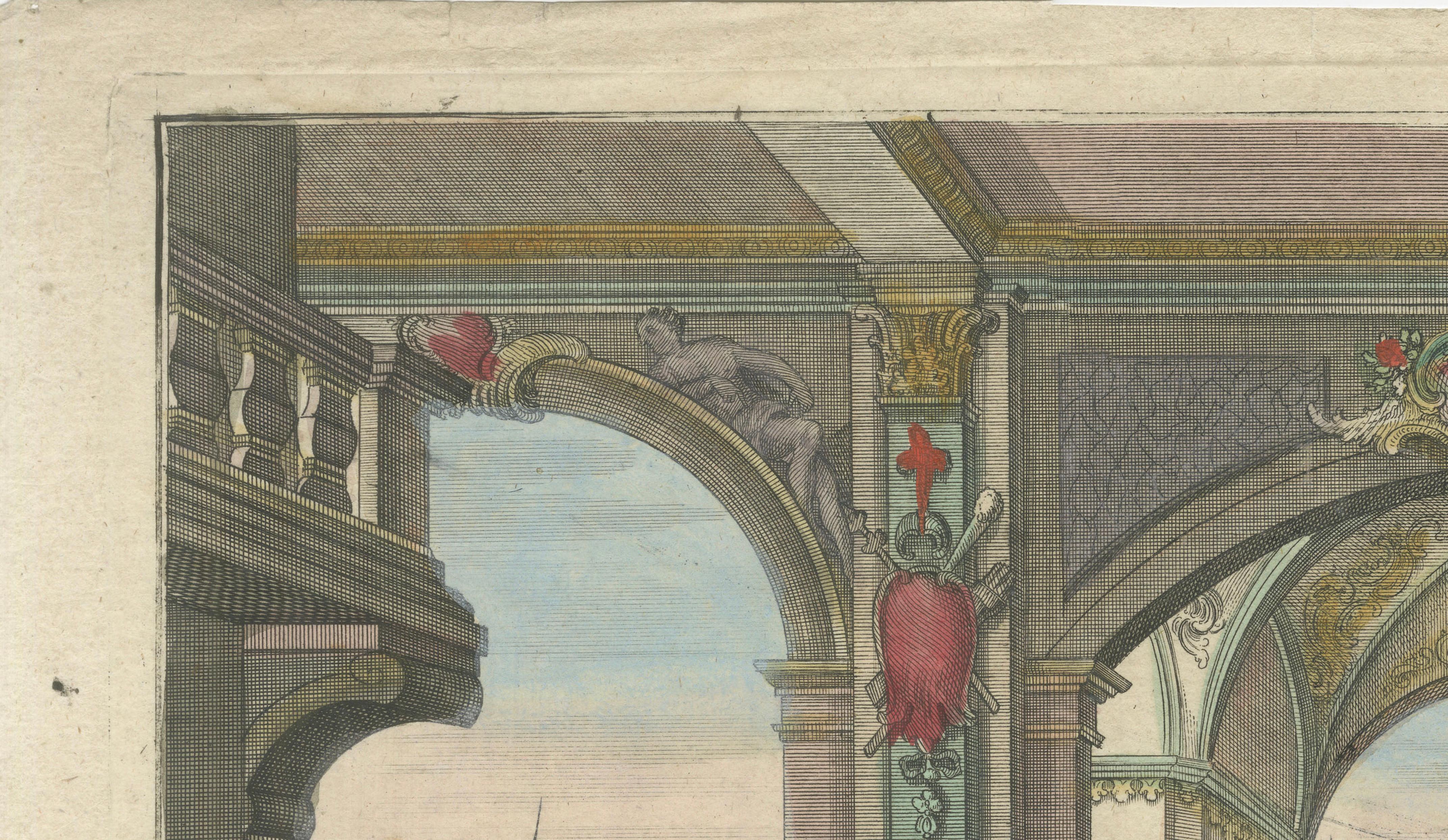 Joseph and Pharaoh – Antique Vue d’Optique by Probst, c.1770 For Sale 1