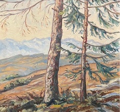 Atardecer en las montañas de Joseph André Mussler - 45x45 cm