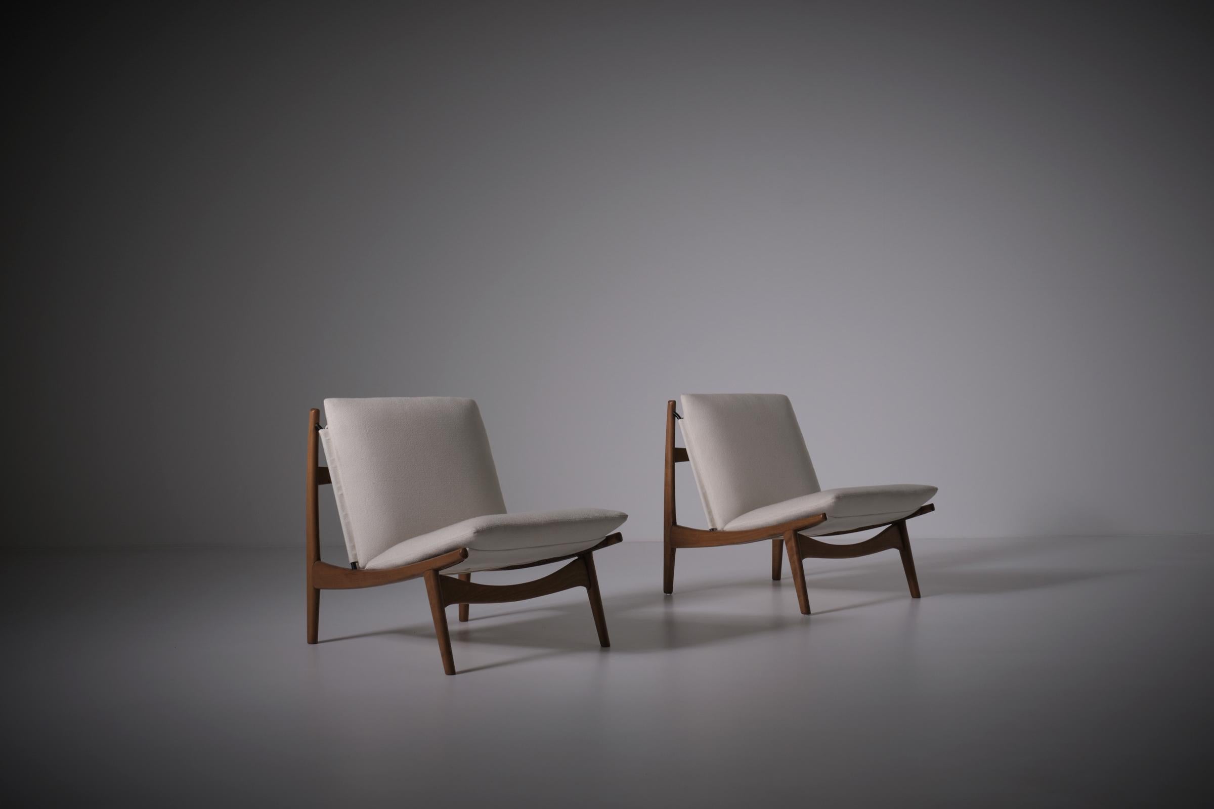 Mid-Century Modern Joseph-André Motte ‘790’ Chairs for Steiner, France 1963