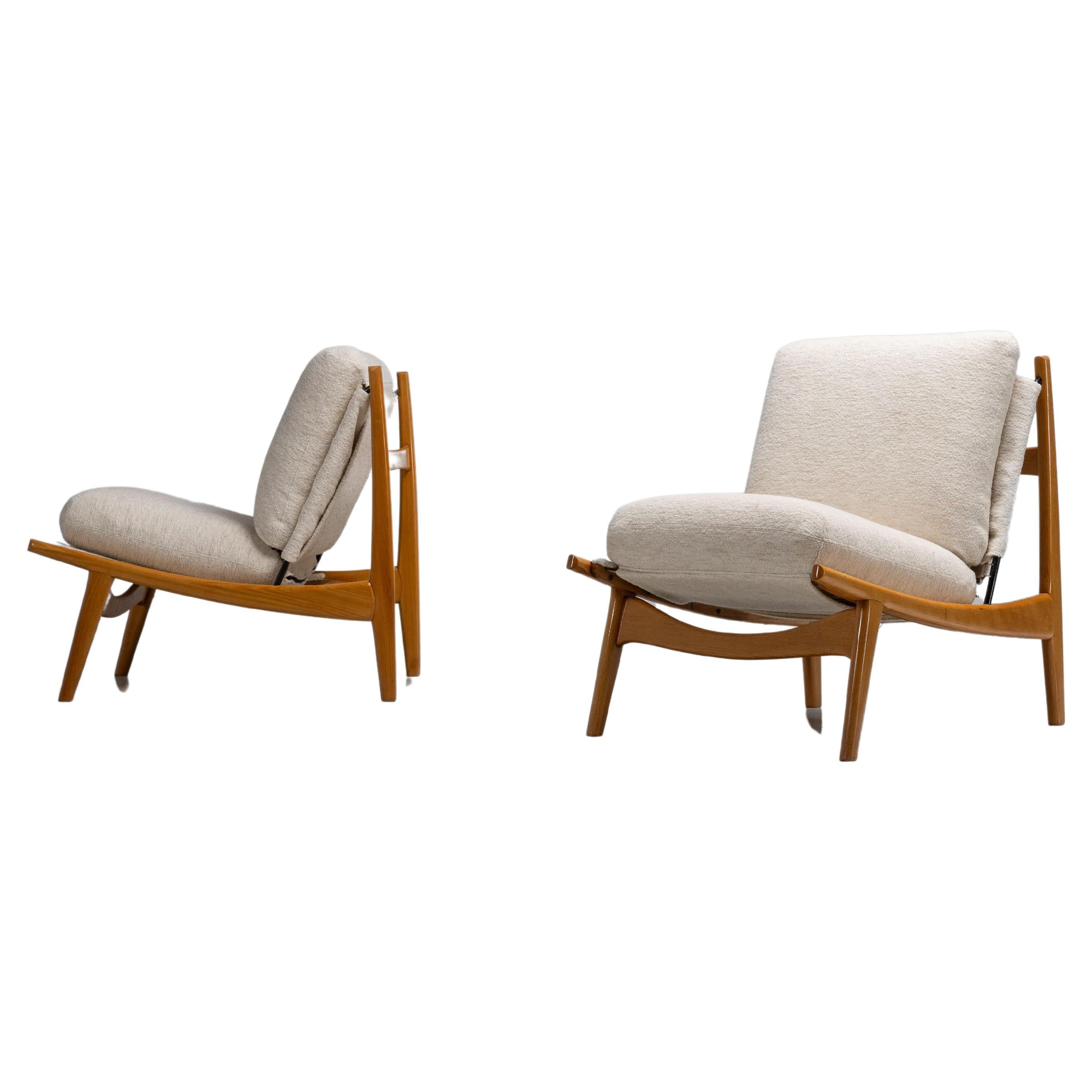 Joseph André Motte 790 lounge chairs Steiner France 1960