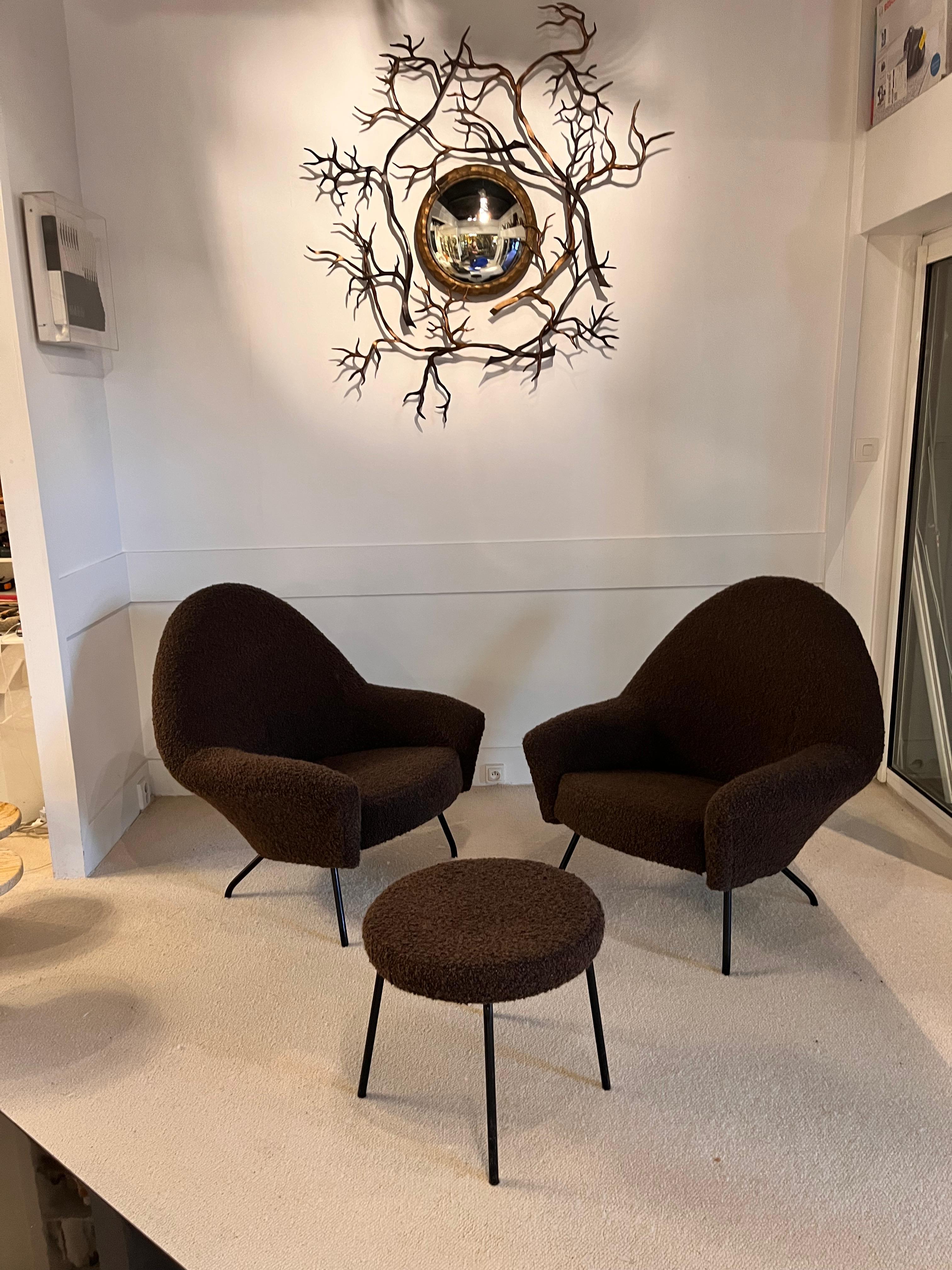 Joseph-André Motte - Pair of 770 Lounge Chairs and for Steiner - France, 1950s 6