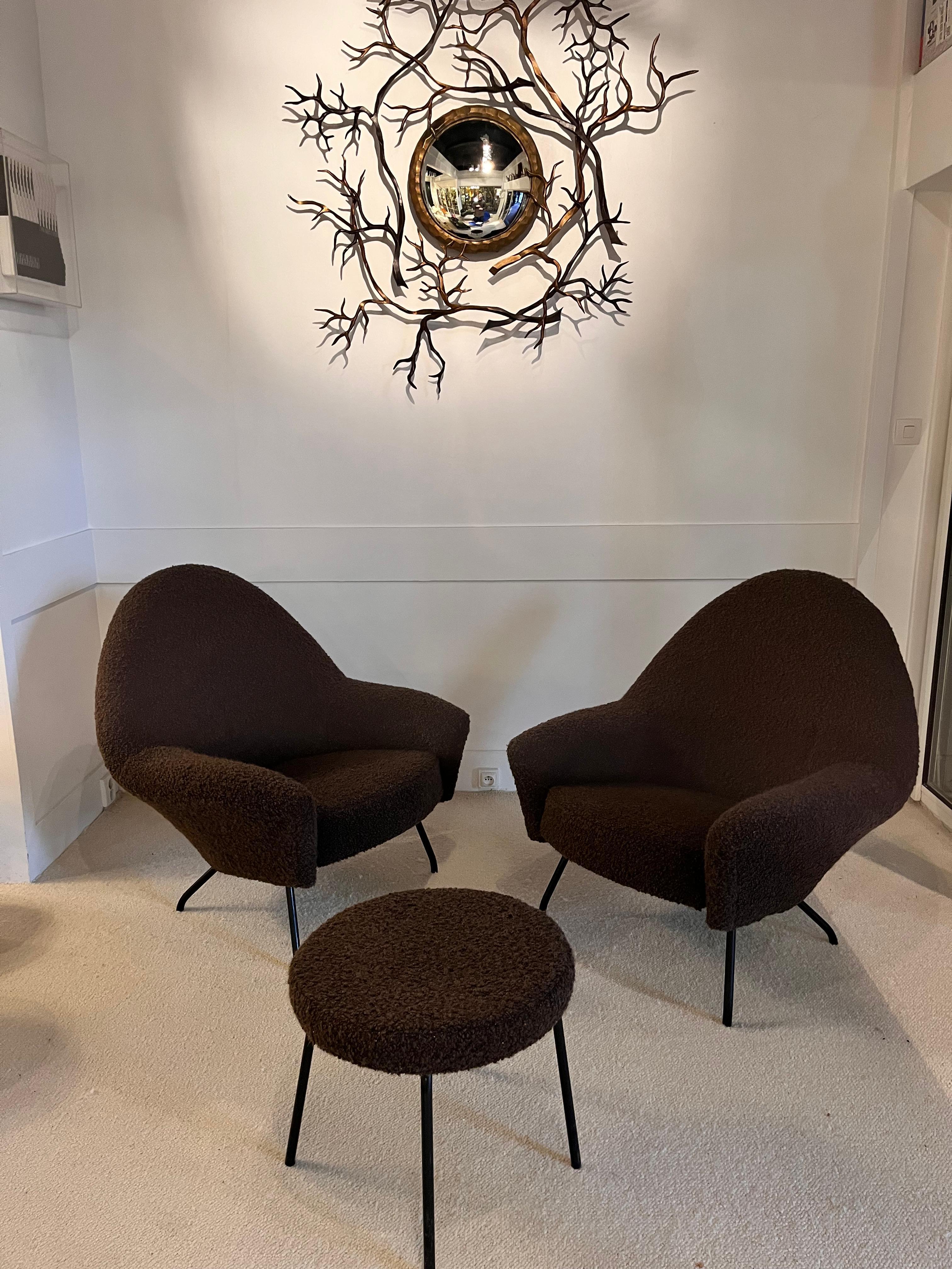 Joseph-André Motte - Pair of 770 Lounge Chairs and for Steiner - France, 1950s 9