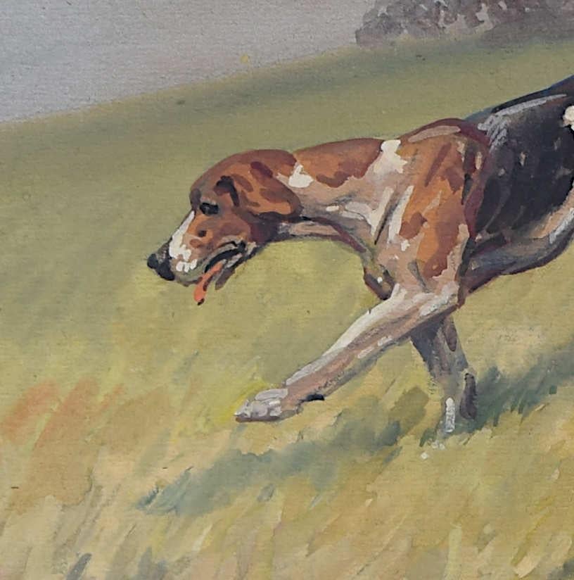 I Foxhound di Bramham Moor, dipinto di Joseph Appleyard in vendita 1