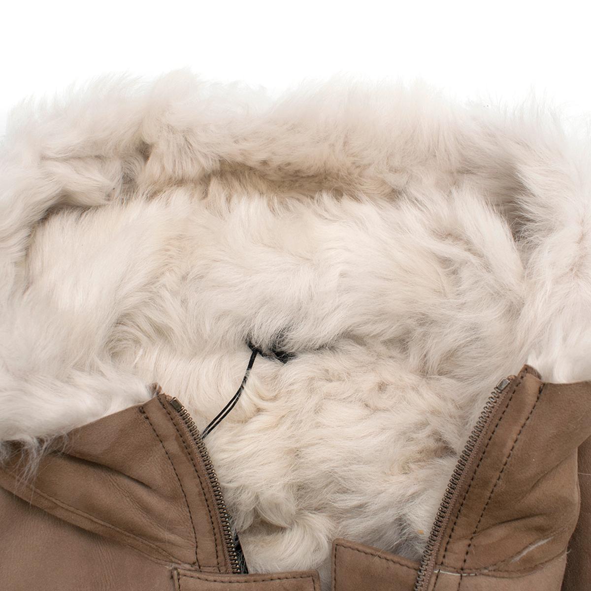 toscana shearling coat banana republic