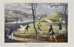 Antique Castle Hill - Etching by Joseph Banks - 1837