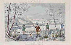 Antique The Old Sporting School - Etching by Joseph Banks - 1837