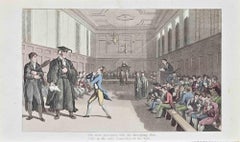 The Stern Preceptor - Etching by Joseph Banks - 1830s