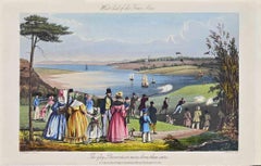 Antique West End of the Four Acre - Etching by Joseph Banks - 1837