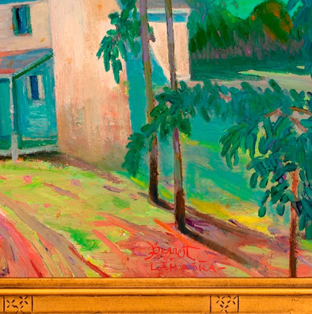 „“Abgebautes Bauernhaus“ (Amerikanischer Impressionismus), Painting, von Joseph Barrett