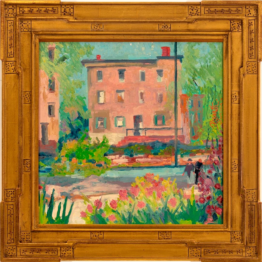 Landscape Painting di Joseph Barrett - "Fiori, Nuova Speranza"