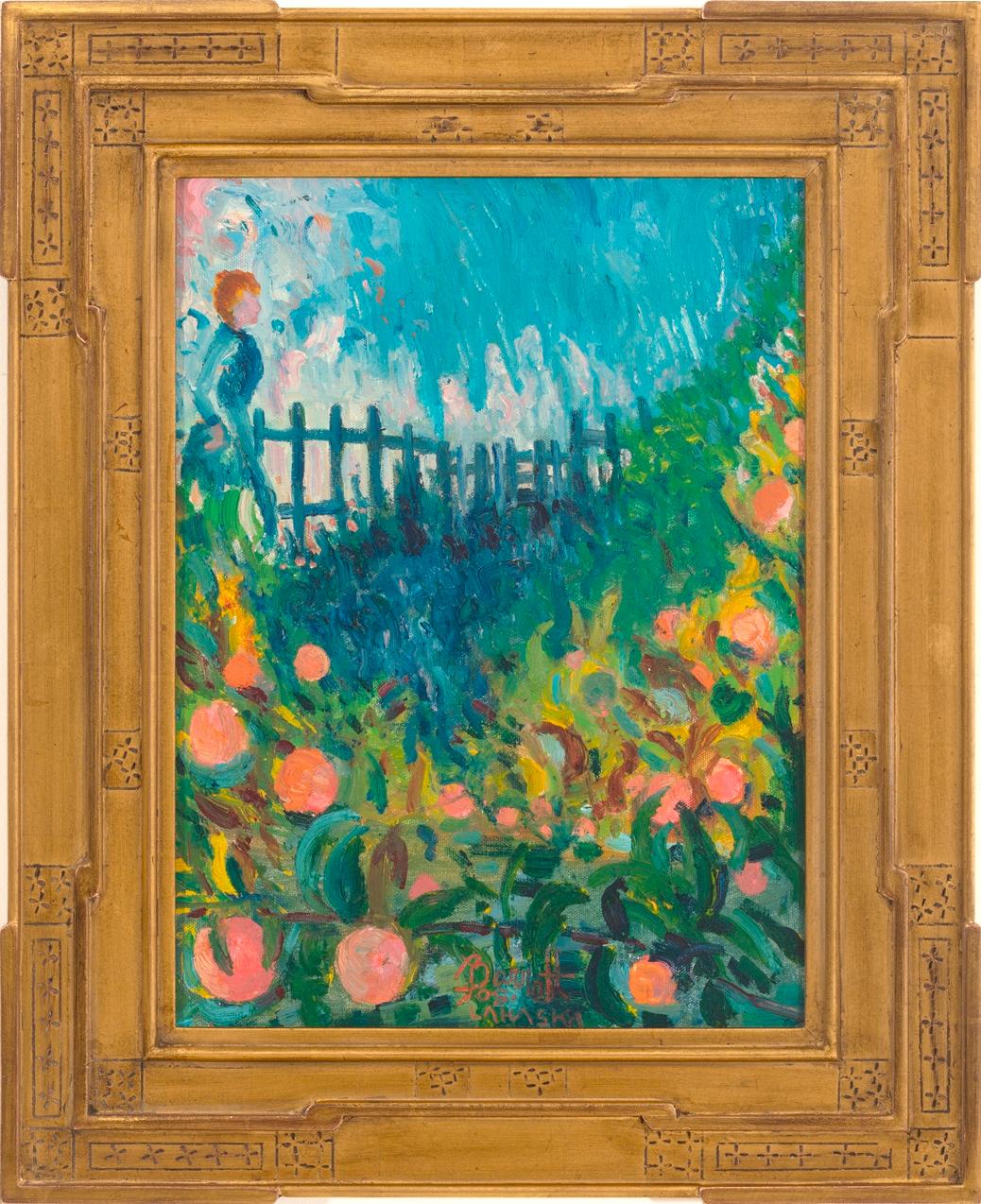 Landscape Painting di Joseph Barrett - "Frutteto"