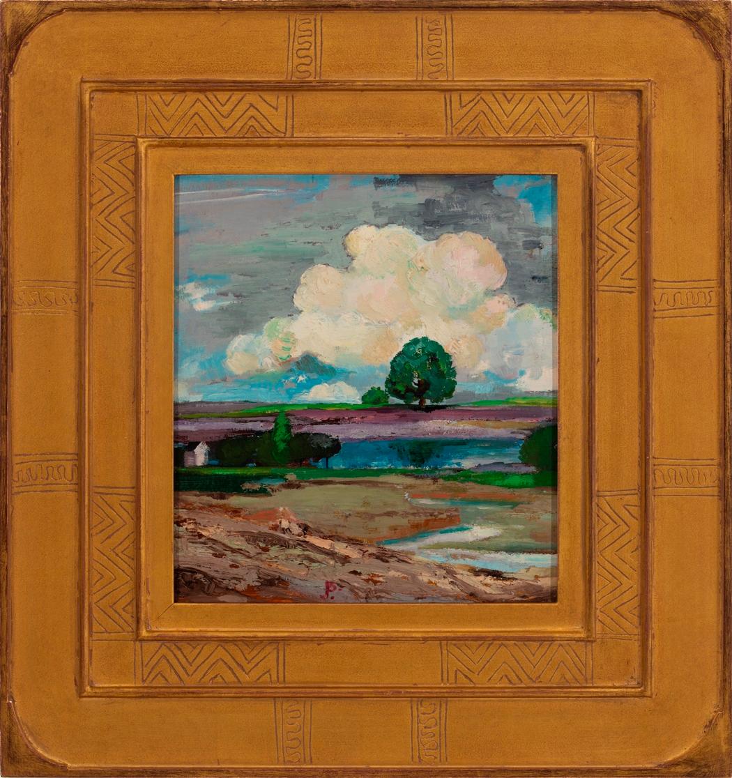 Landscape Painting Joseph Barrett - " Paysage d'été, Buckingham"