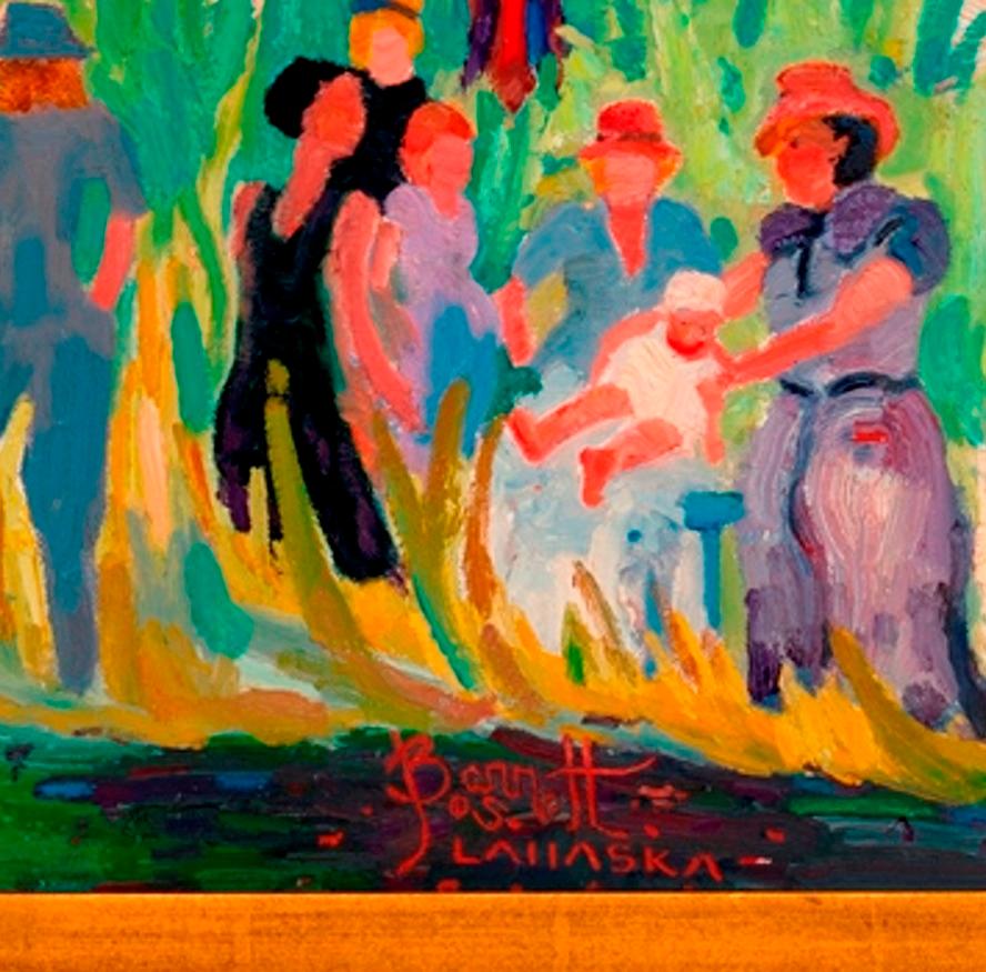 „Sommer-Picknick“ (Amerikanischer Impressionismus), Painting, von Joseph Barrett