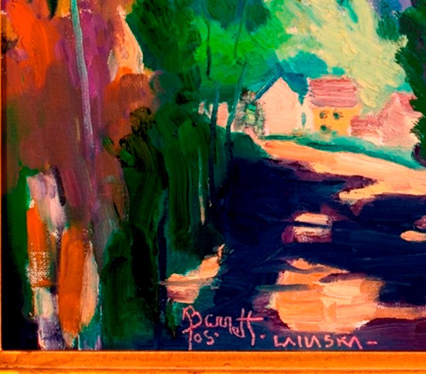 « Ombres d'été » - Impressionnisme américain Painting par Joseph Barrett