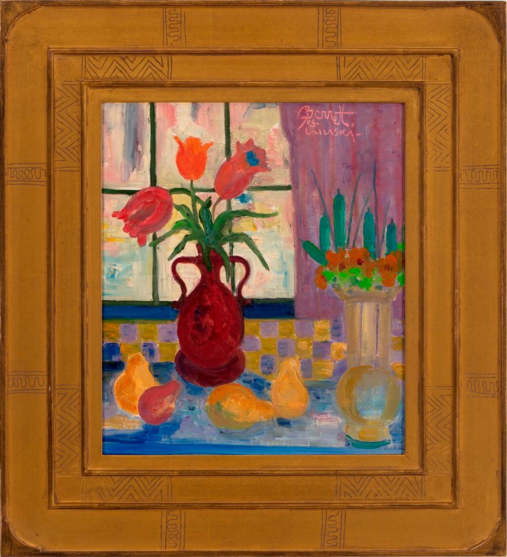 Joseph Barrett Still-Life Painting - "Two Bouquets"