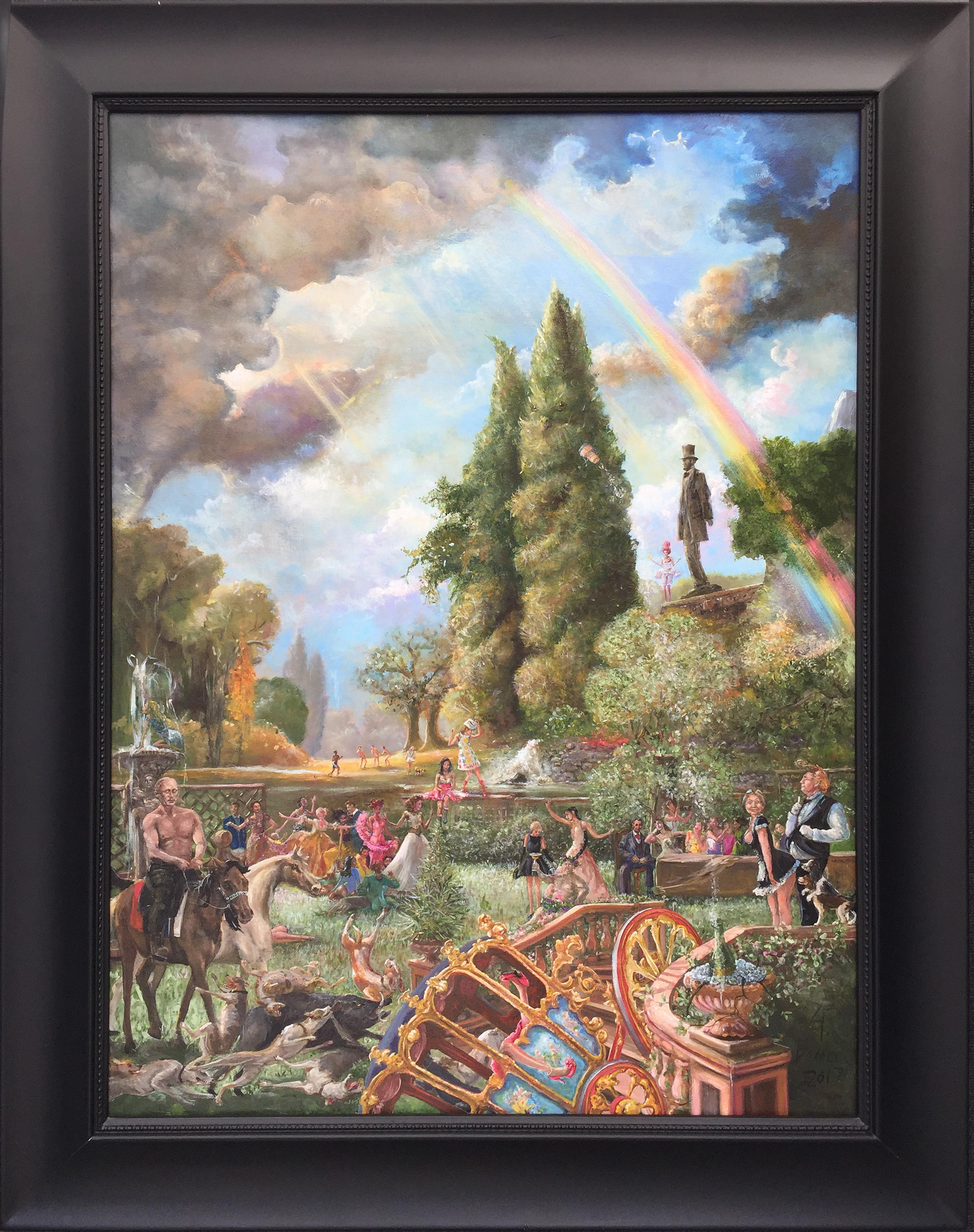 Una desafortunada serie de distracciones - Painting Contemporáneo de Joseph Barron