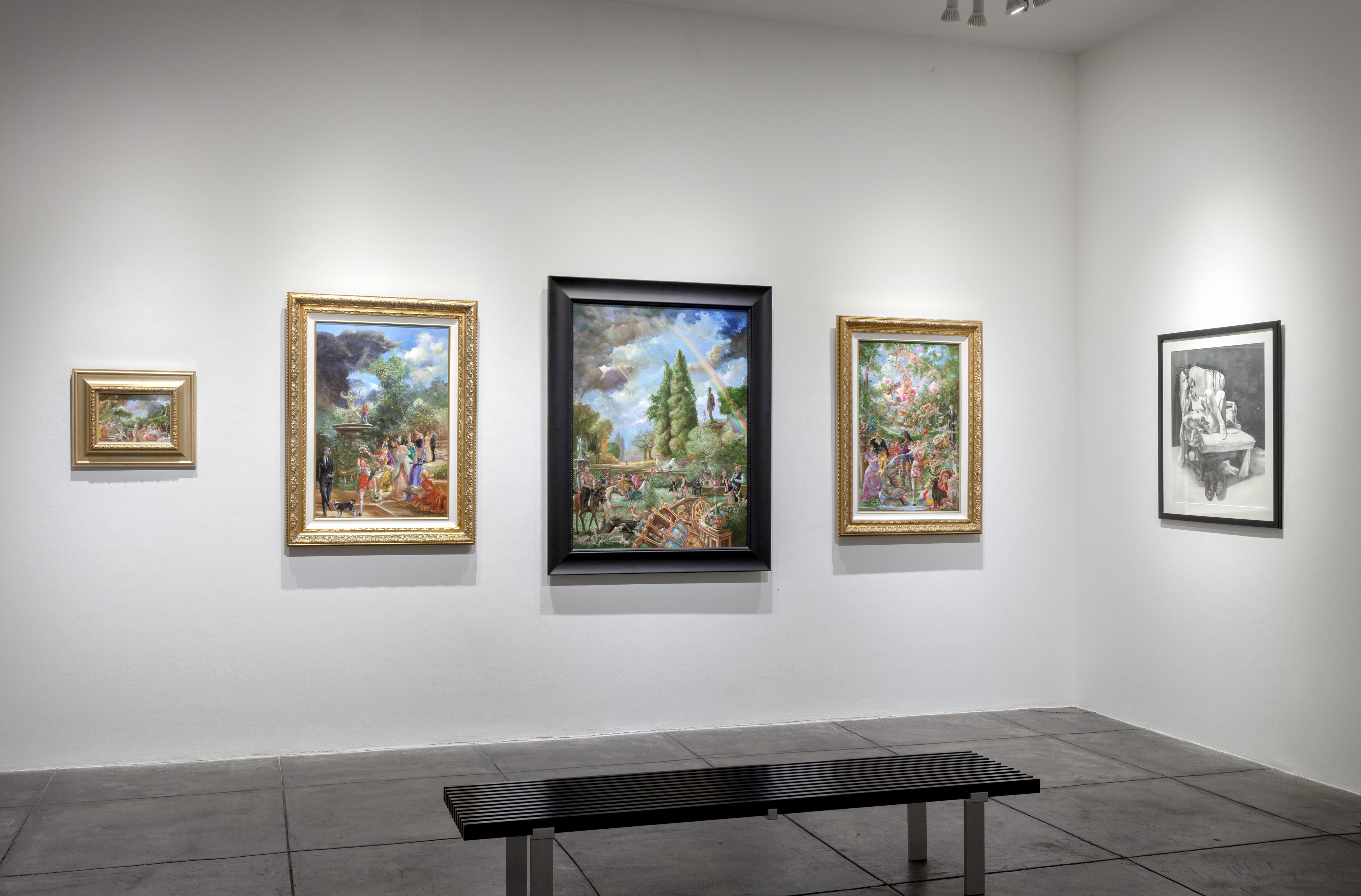 Prosciugare la palude - Painting Contemporaneo di Joseph Barron