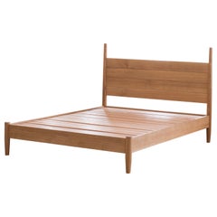 Letto Joseph Queen Size, struttura letto a colonne in legno massiccio lavorata a mano