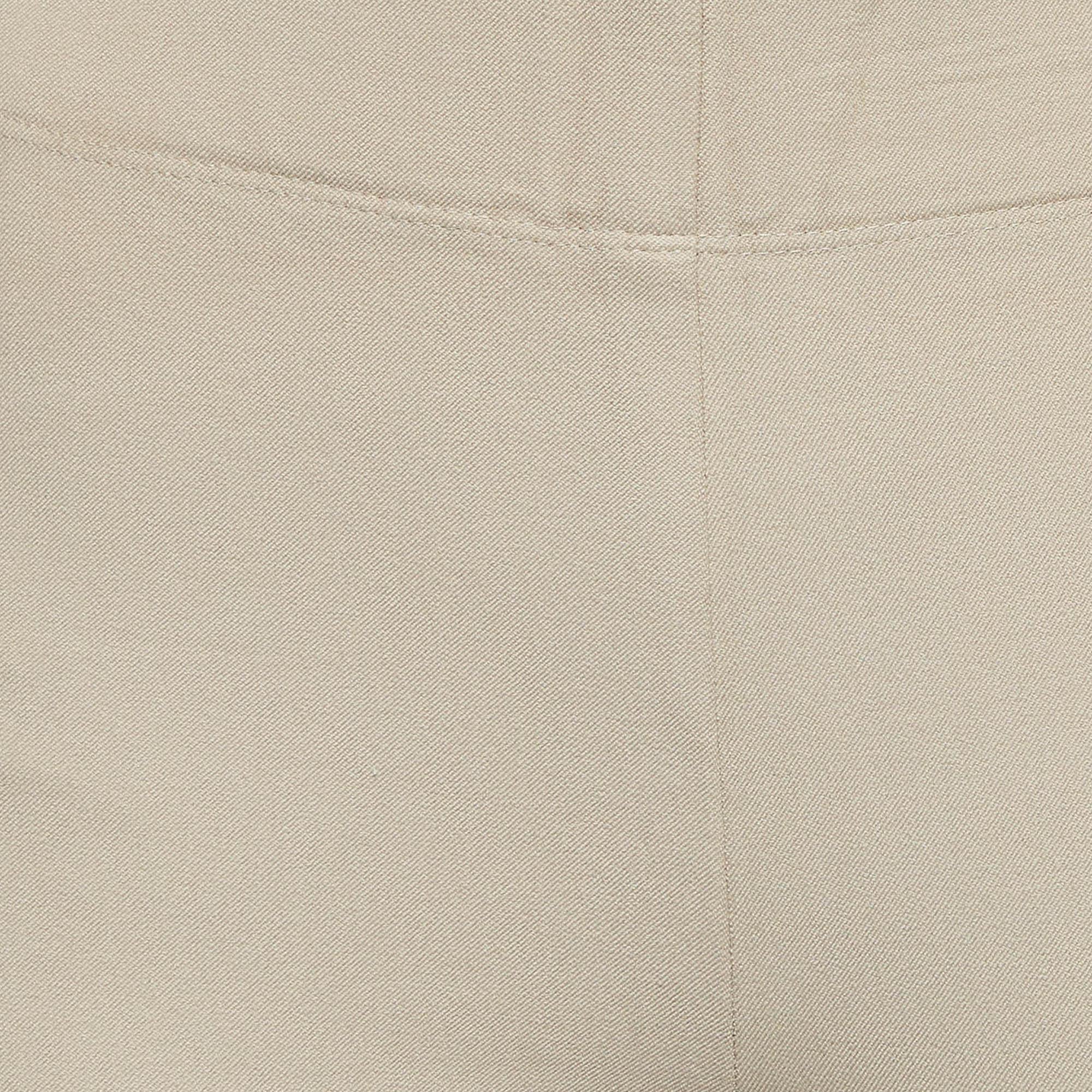 Joseph Beige Stretch Gabardine Leggings M In Excellent Condition In Dubai, Al Qouz 2