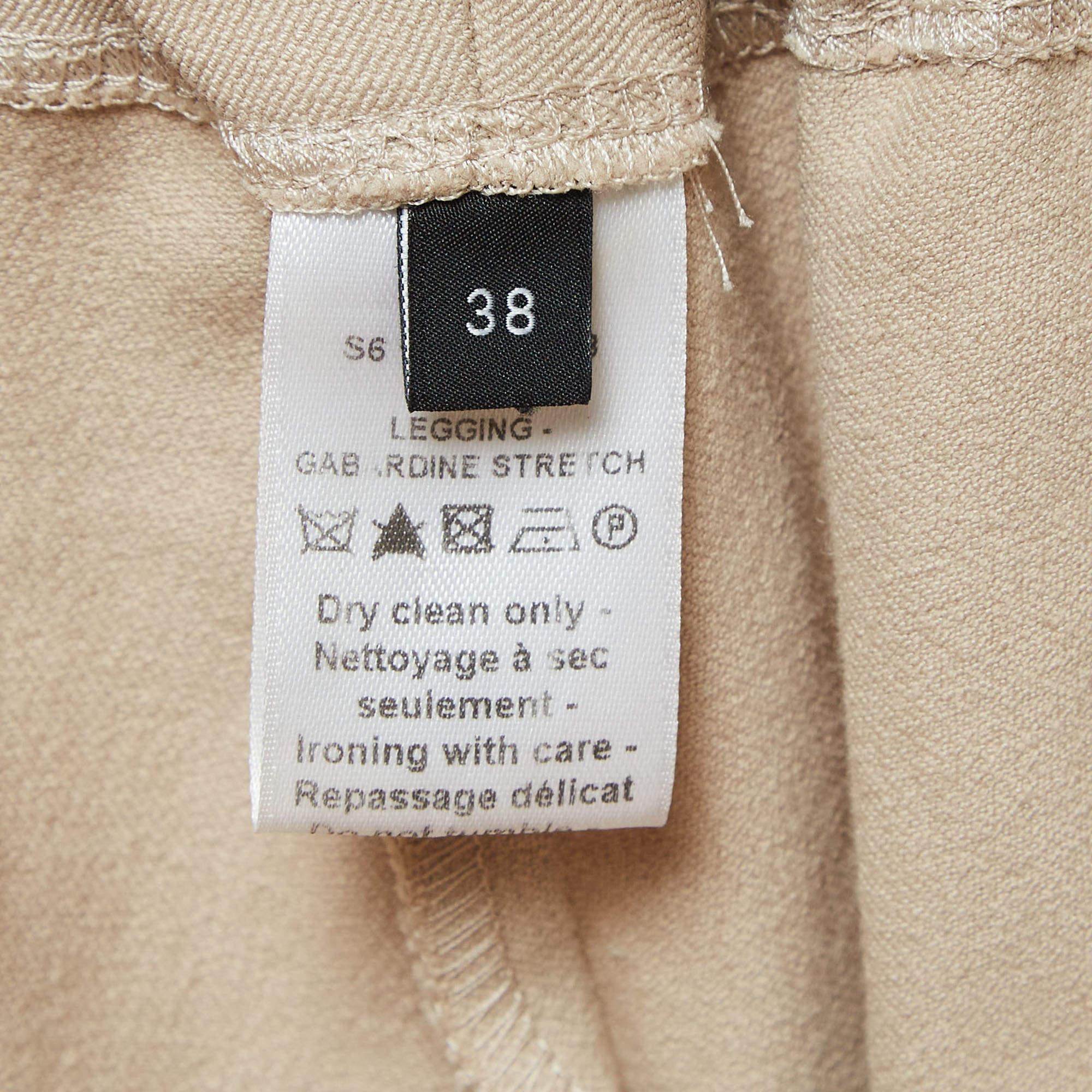 Joseph Beige Stretch Gabardine Leggings M 1