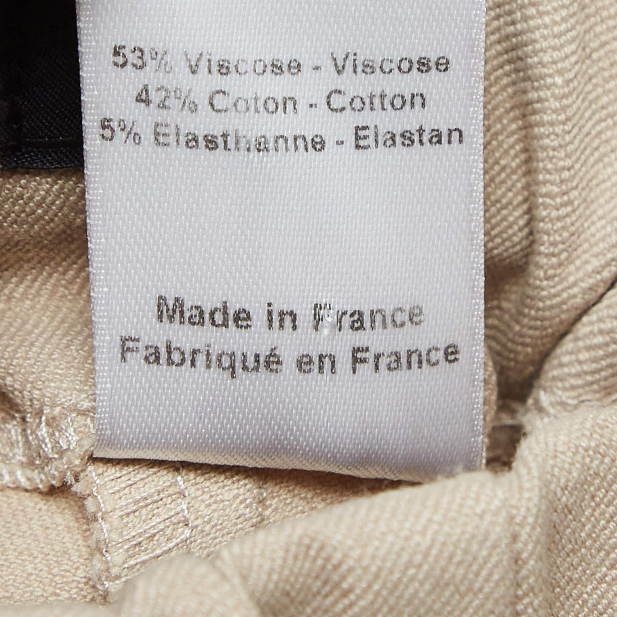 Joseph Beige Stretch Gabardine Leggings M 2