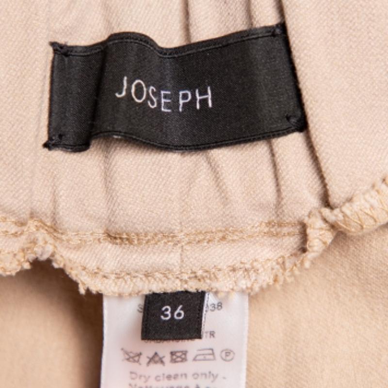Women's Joseph Beige Stretch Gabardine Leggings S For Sale